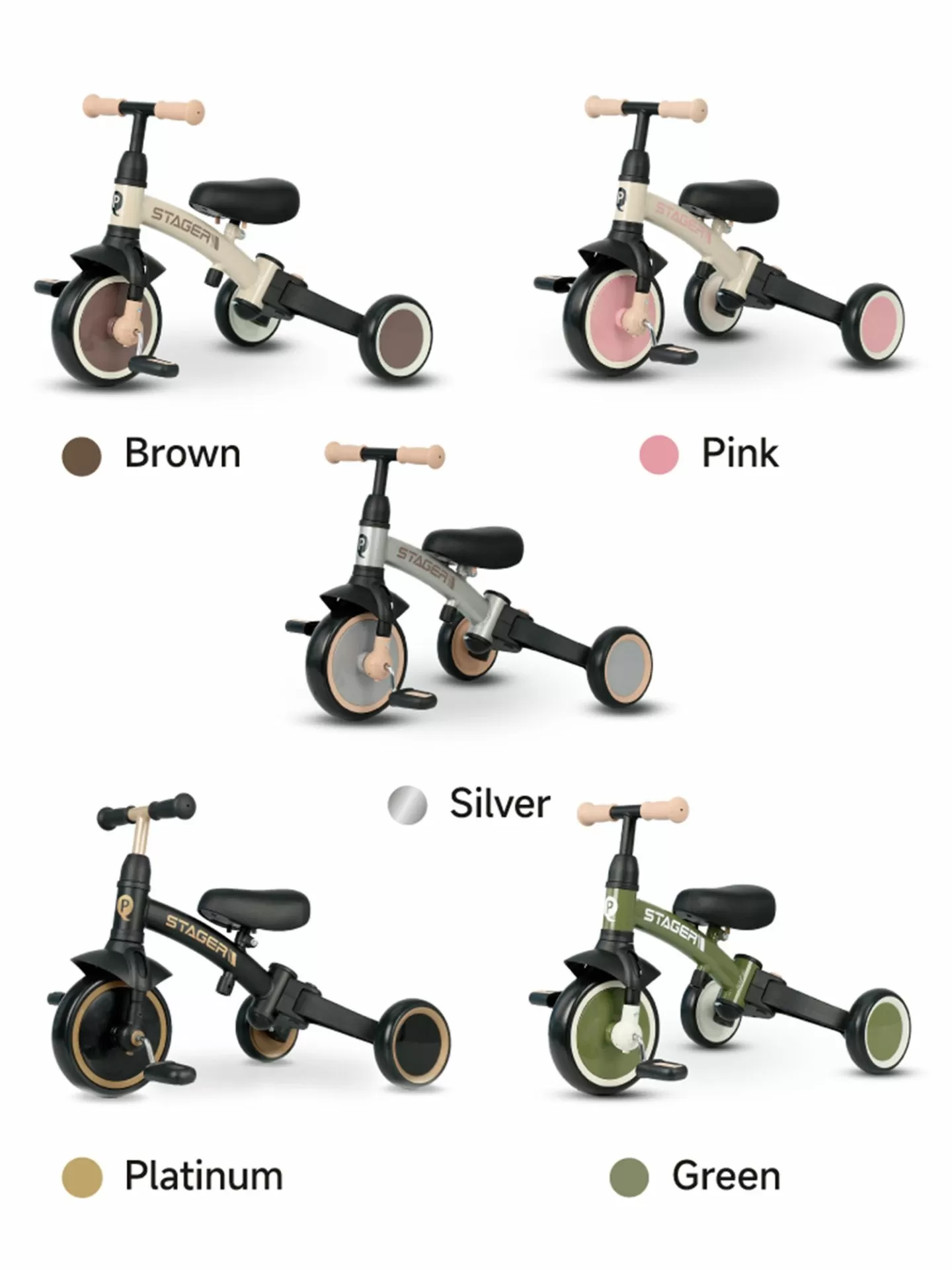 Велосипед трехколесный Qplay T80 Stager Silver