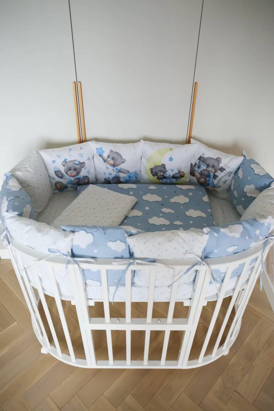 Комплект 17 предметов "малыш на луне голубой"