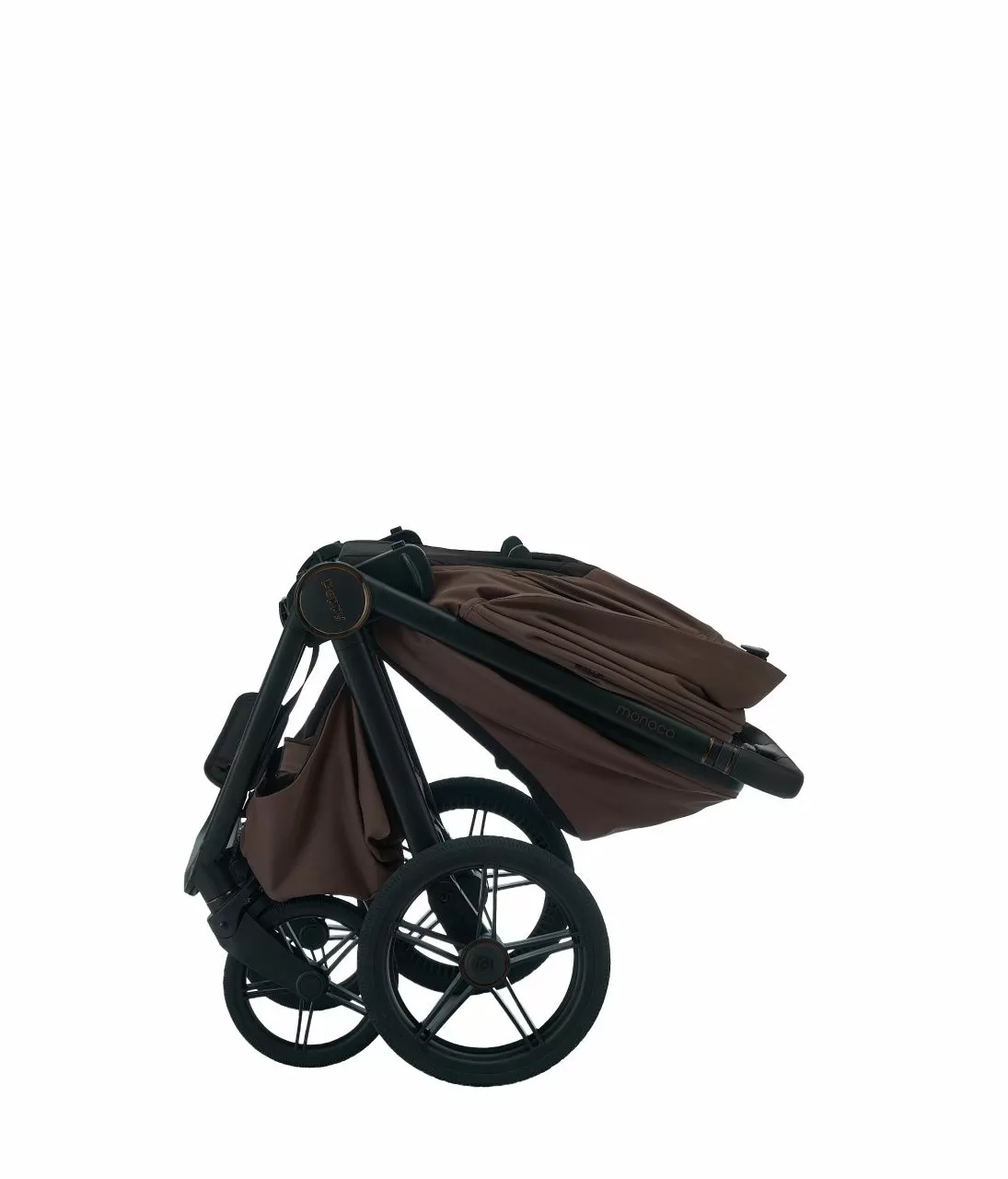 Коляска 2в1 Peppy Monaco Plus Brownie (рама черная)