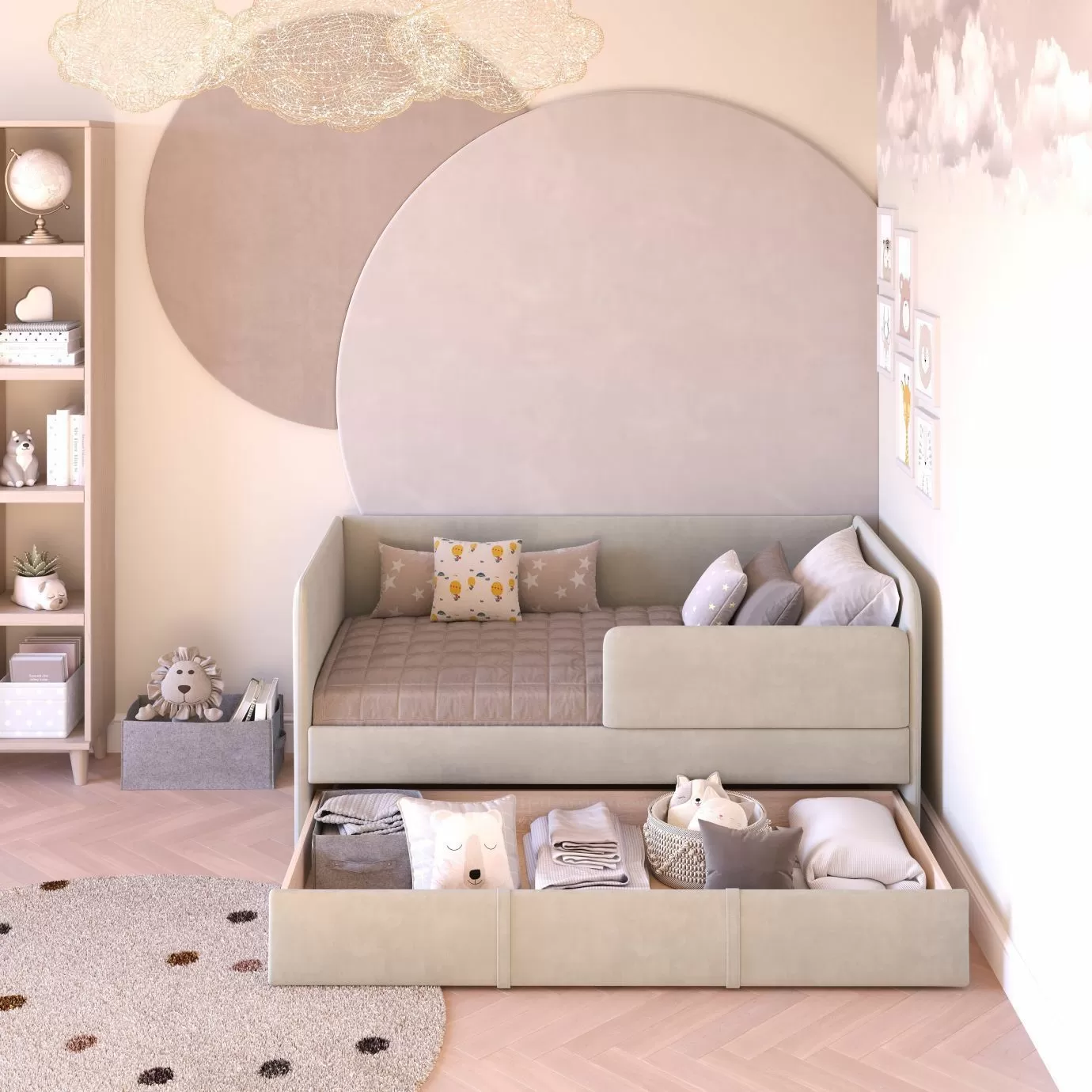 Кроватка мягкая Наоми+