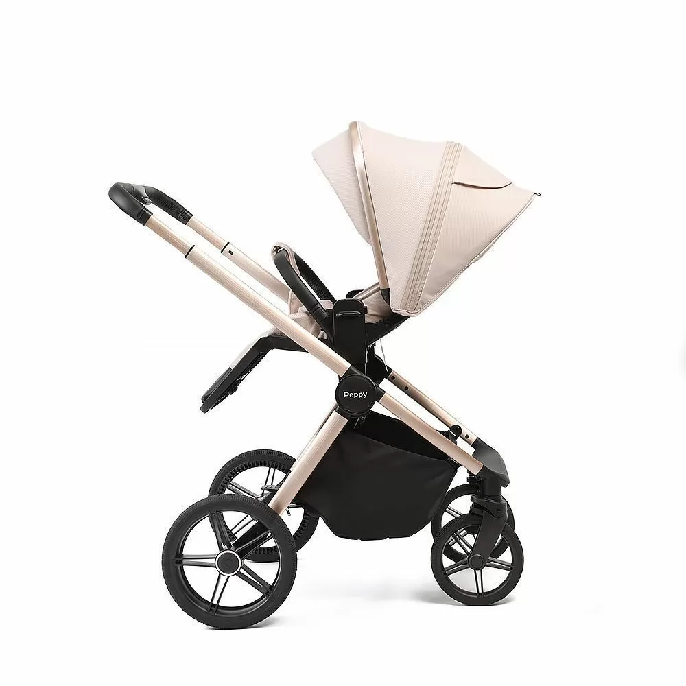 Коляска детская Peppy Monaco рама бежевая