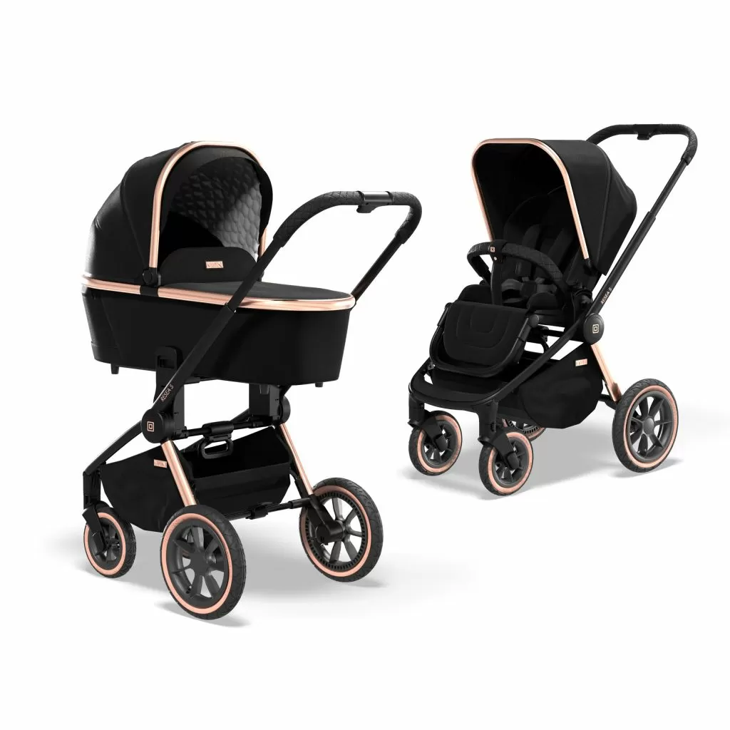 Коляска 2в1 Moon Resea S Rosegold