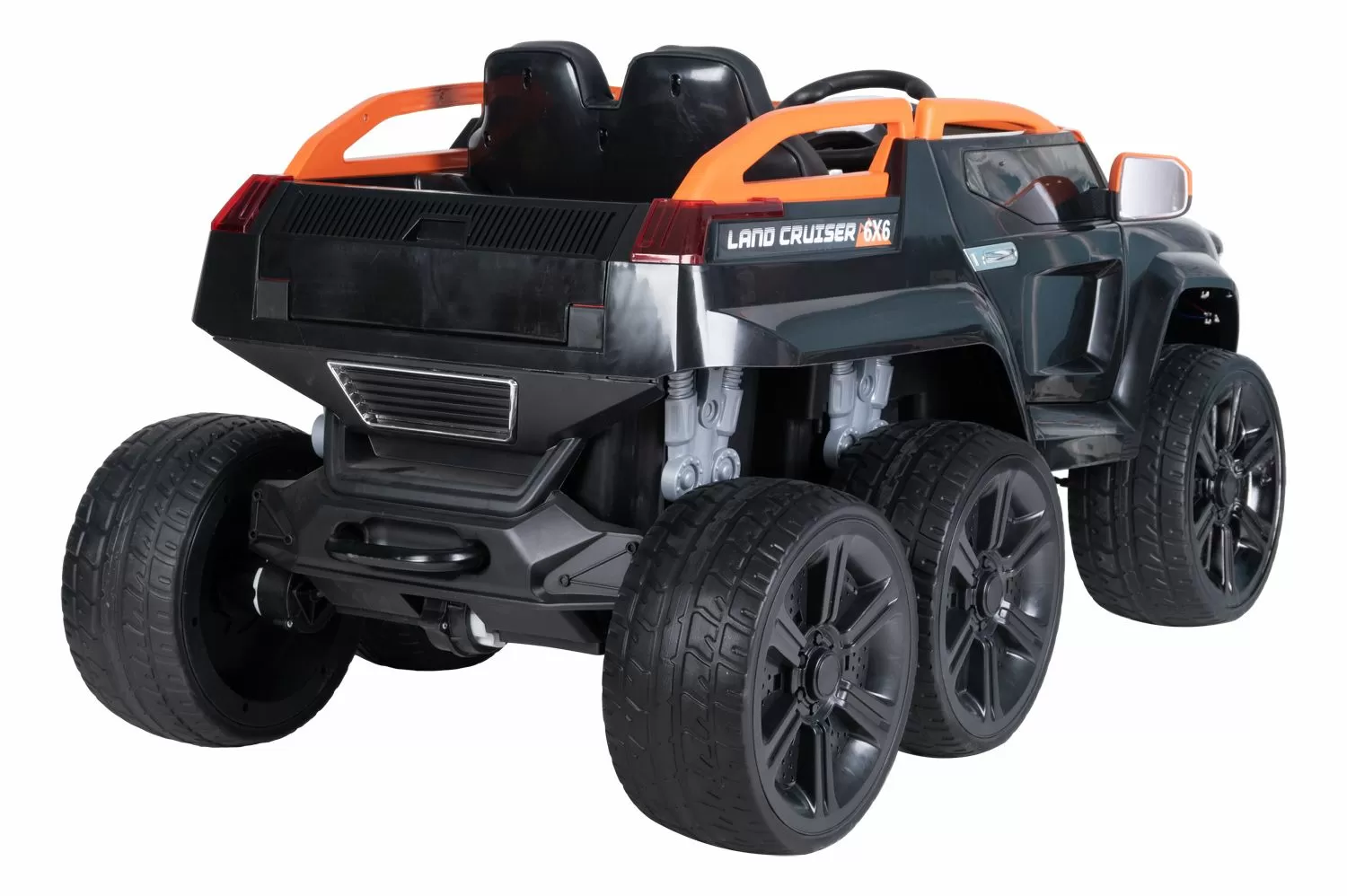 Электромобиль детский TR6628 Джип чёрно-оранжевый
