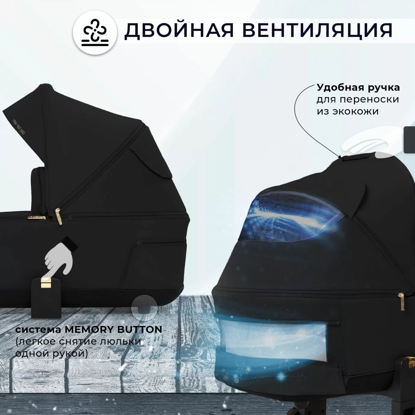 Коляска Sweet Baby Stella Plus Neo Black