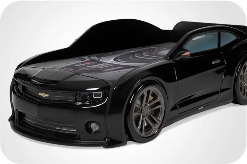 Кровать машина объемная (3d) EVO "Camaro" черная