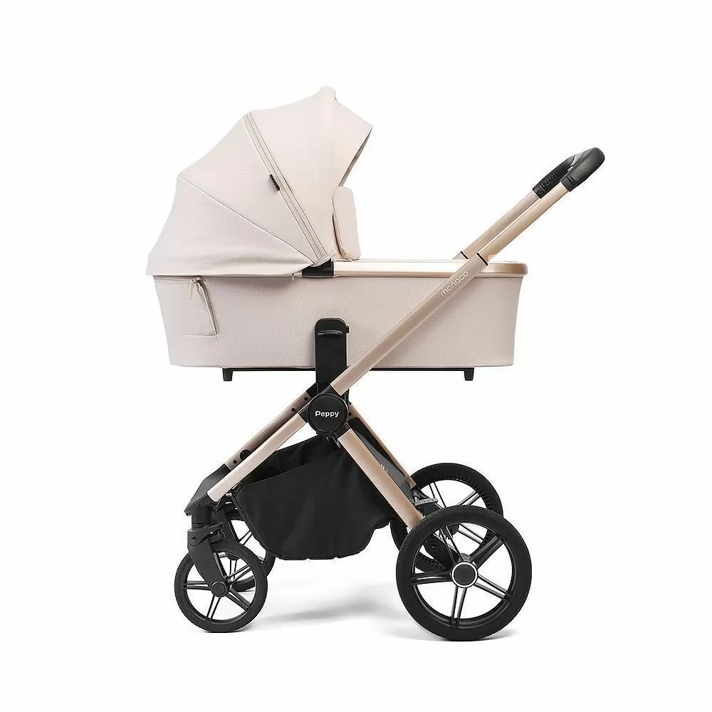 Коляска детская Peppy Monaco рама бежевая