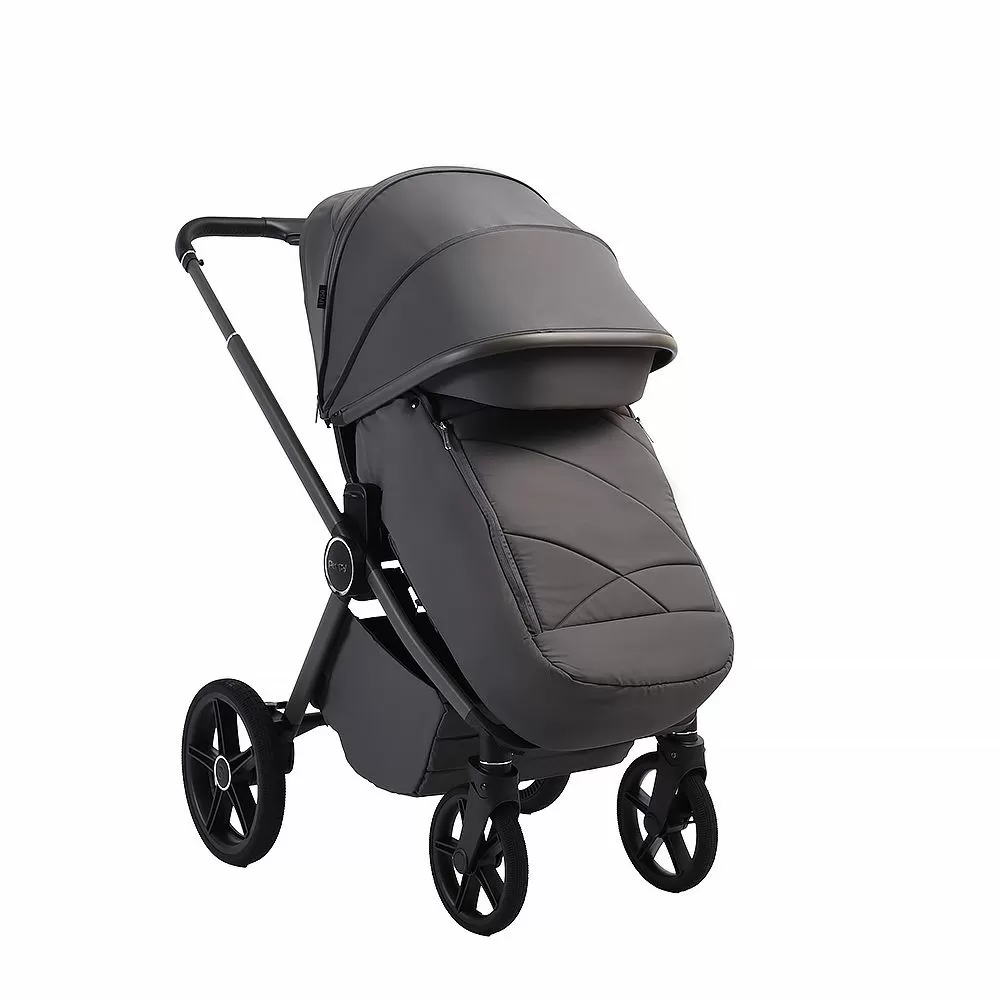 Коляска 2в1 Peppy Monaco Plus Antrazit (рама серая)