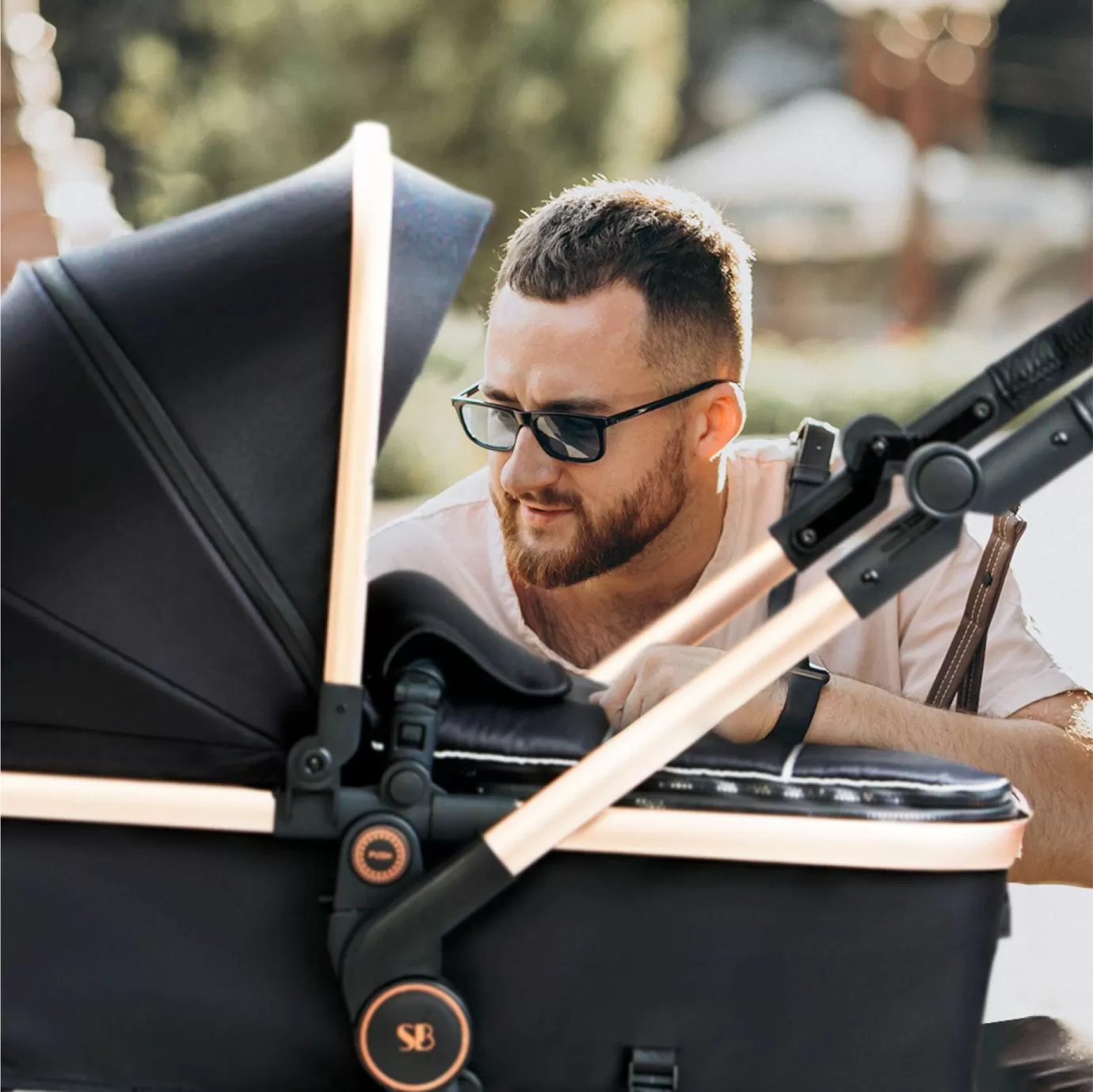 Коляска-трансформер 2в1 Ranger Black Gold