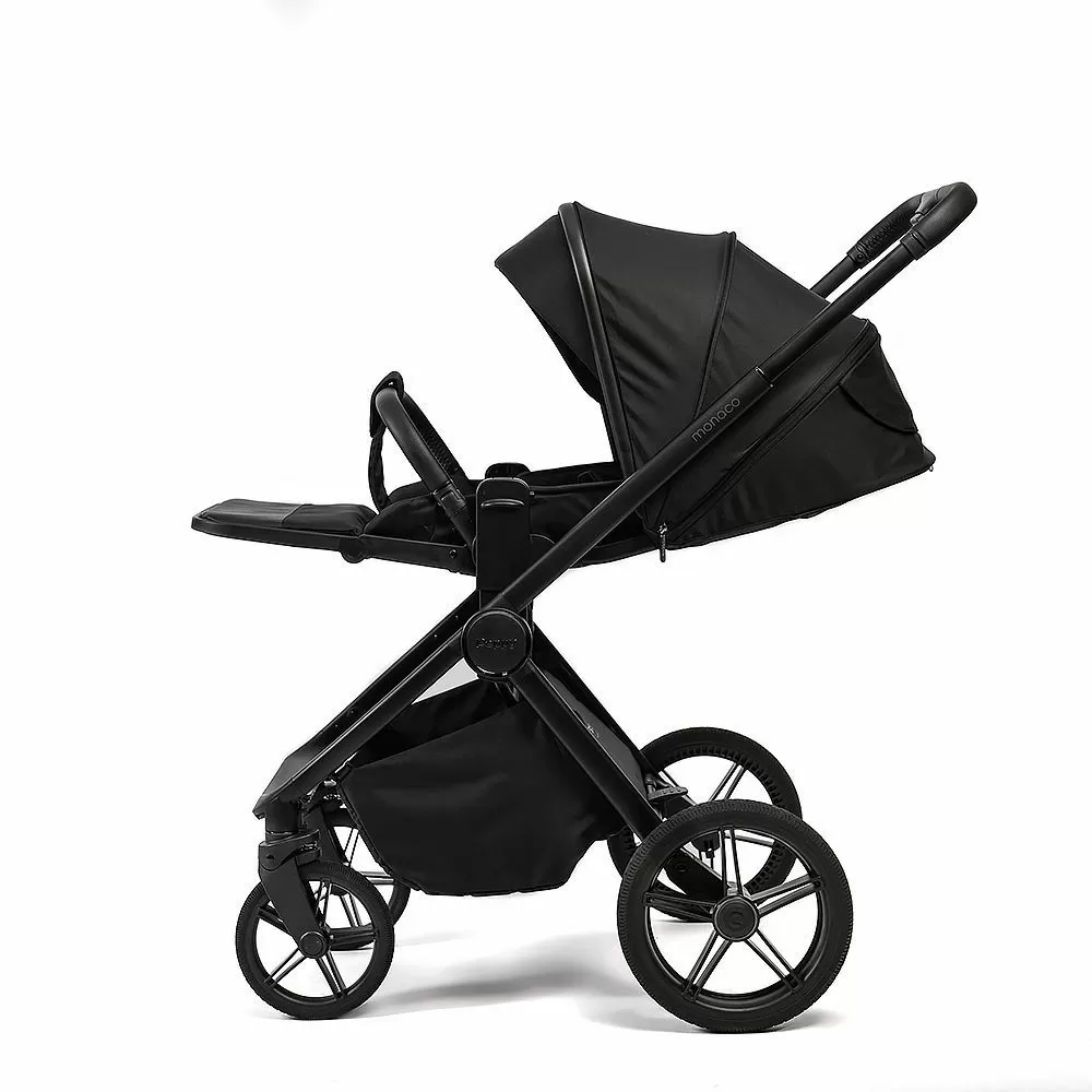 Коляска 2в1 Peppy Monaco Plus Black (рама черная)