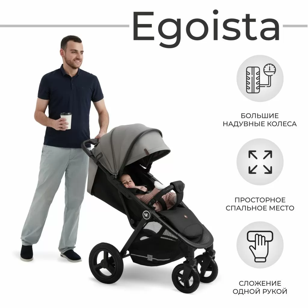 Прогулочная коляска Egoista Gray (Air)