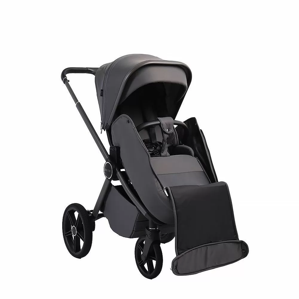Коляска 2в1 Peppy Monaco Plus Antrazit (рама серая)