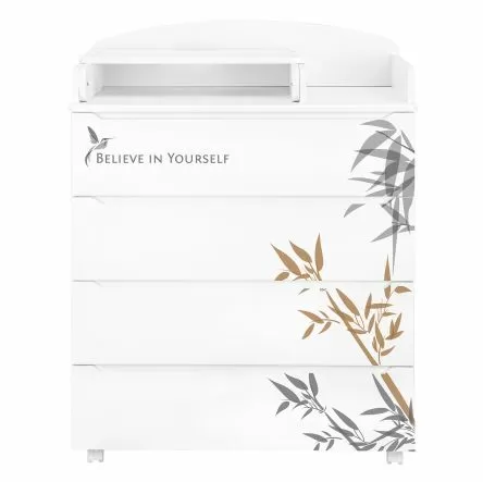 Комод Indigo Green Line 800/4 с пеленальным столиком бамбук