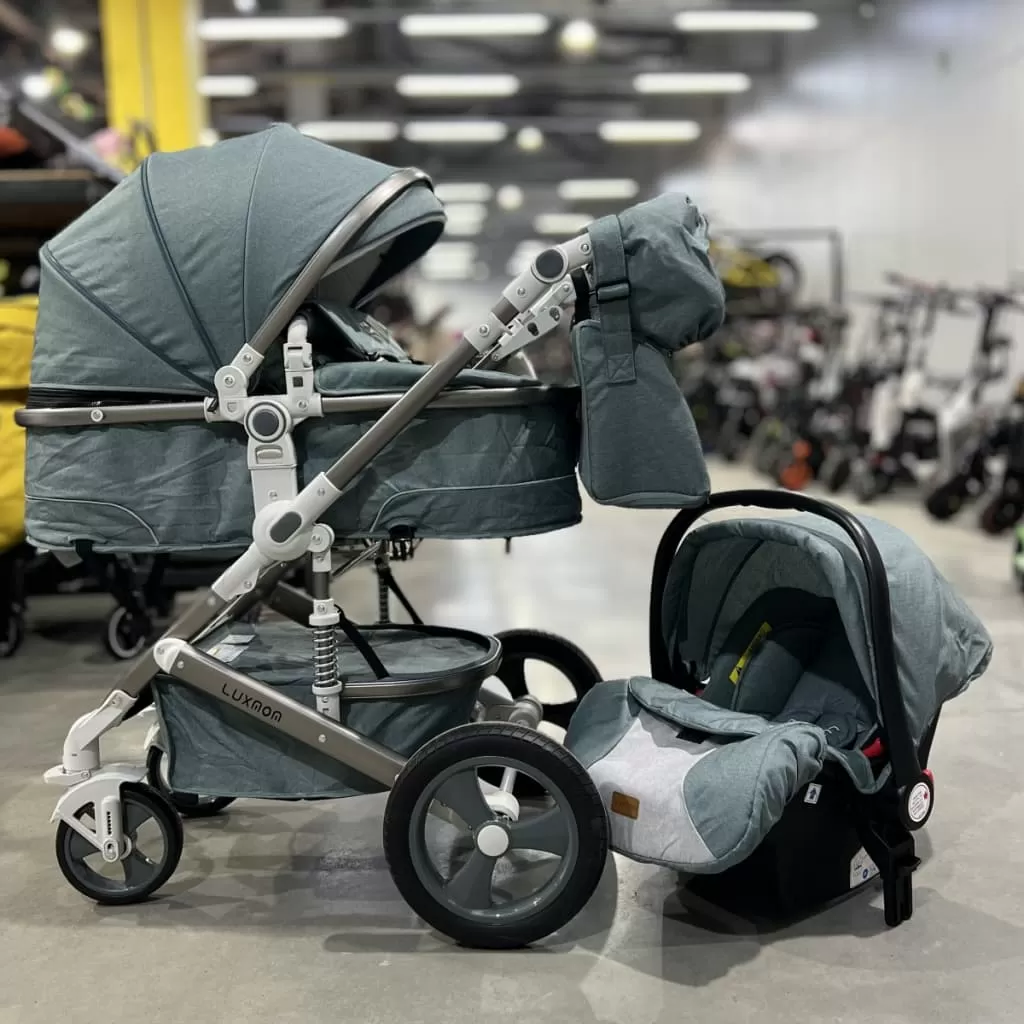 Коляска Luxmom 518 3в1 Зелёный