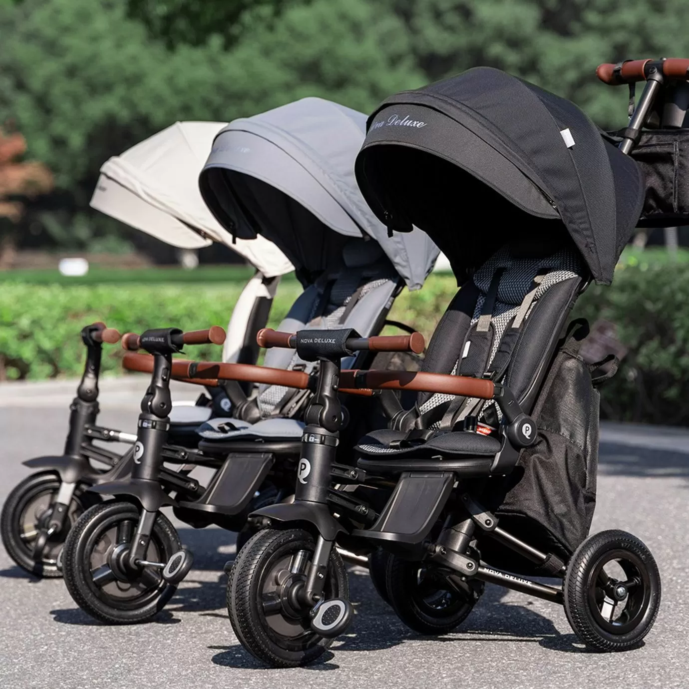 Велосипед трехколесный Qplay S702 NOVA DELUXE Beige (Lux/Silver)