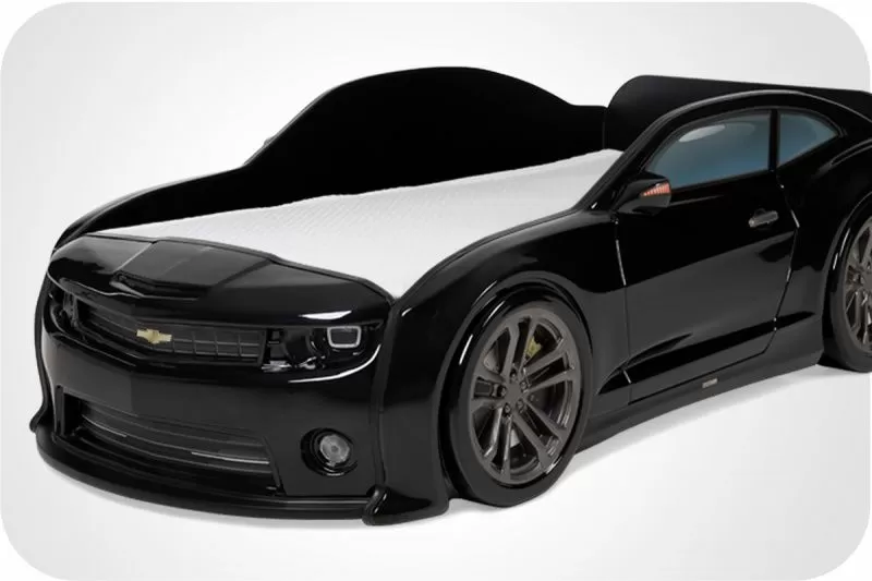 Кровать машина объемная (3d) EVO "Camaro" черная