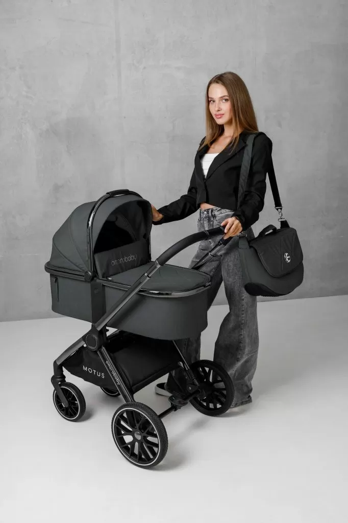 Коляска детская 2 в 1 Amarobaby Motus, черный