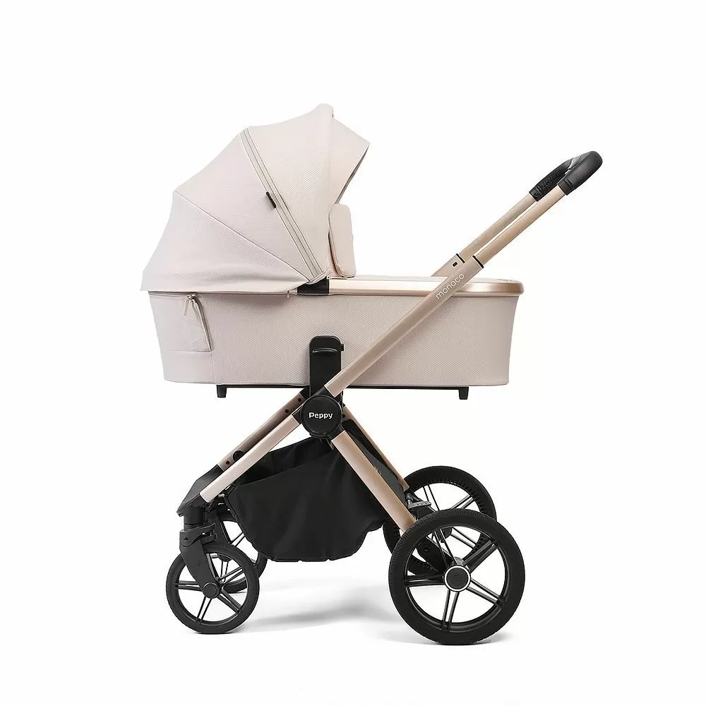 Коляска детская Peppy Monaco рама бежевая