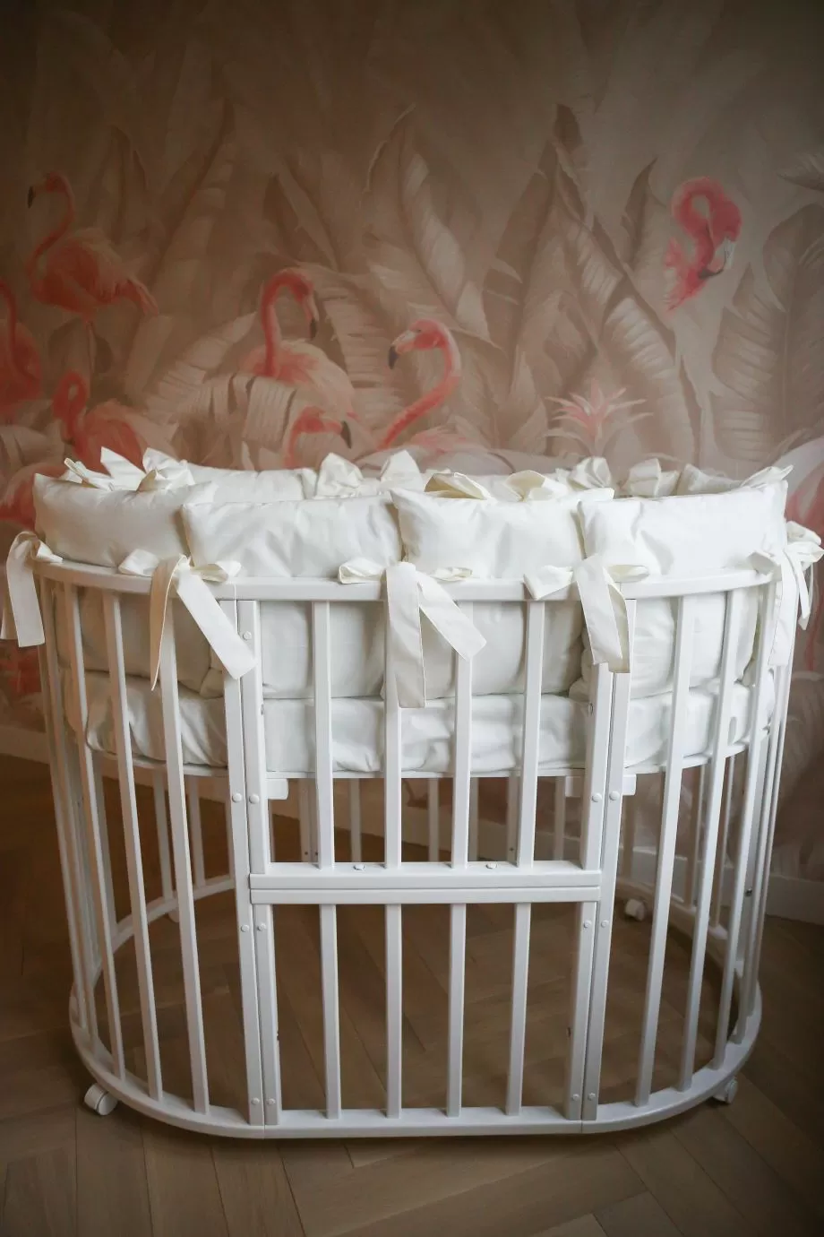 Комплект 17 предметов ""Classico" молочный сатин / кружево"