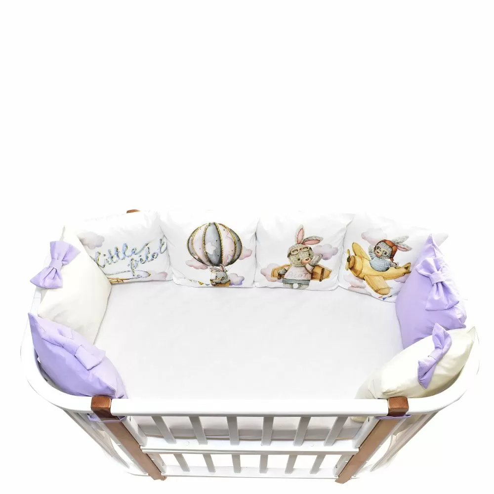 Комплект в кроватку 6 предметов на шарике