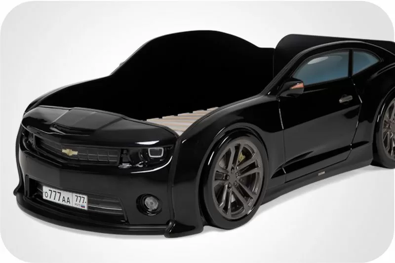 Кровать машина объемная (3d) EVO "Camaro" черная