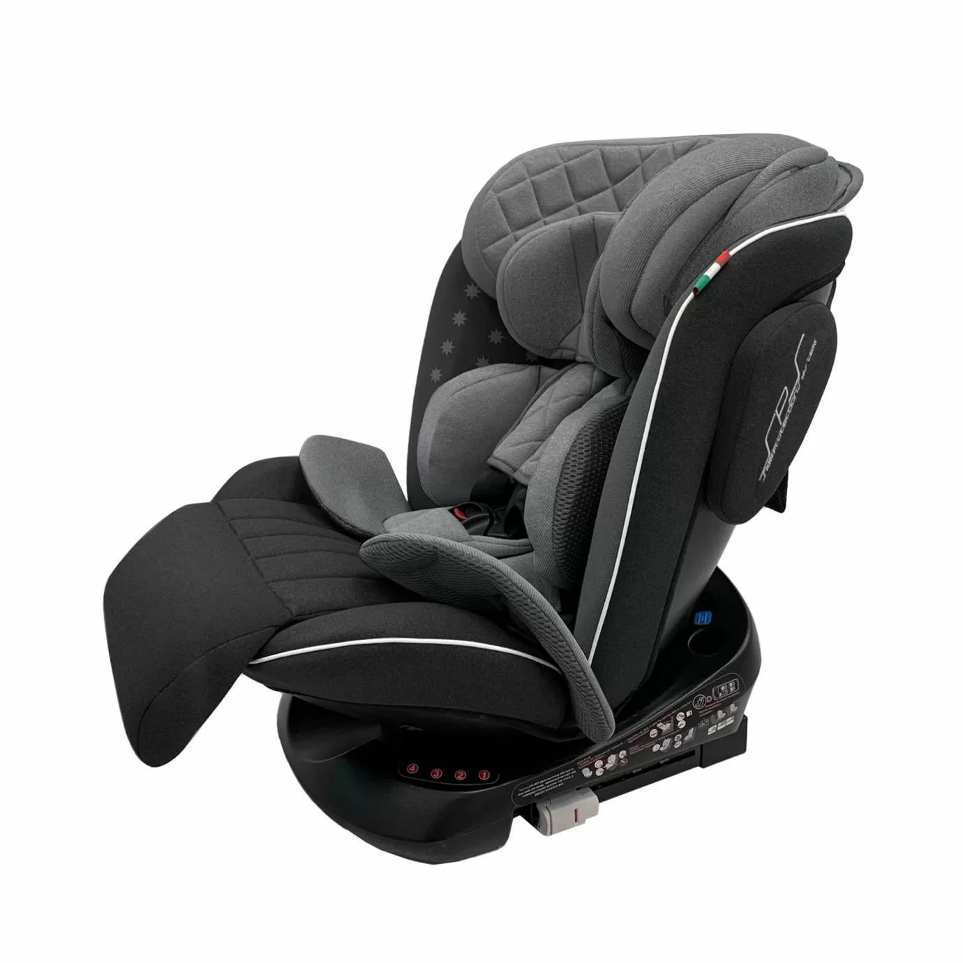 Автокресло группа 0123 (0-36) Fortuna 360 SPS Isofix Grey/Black