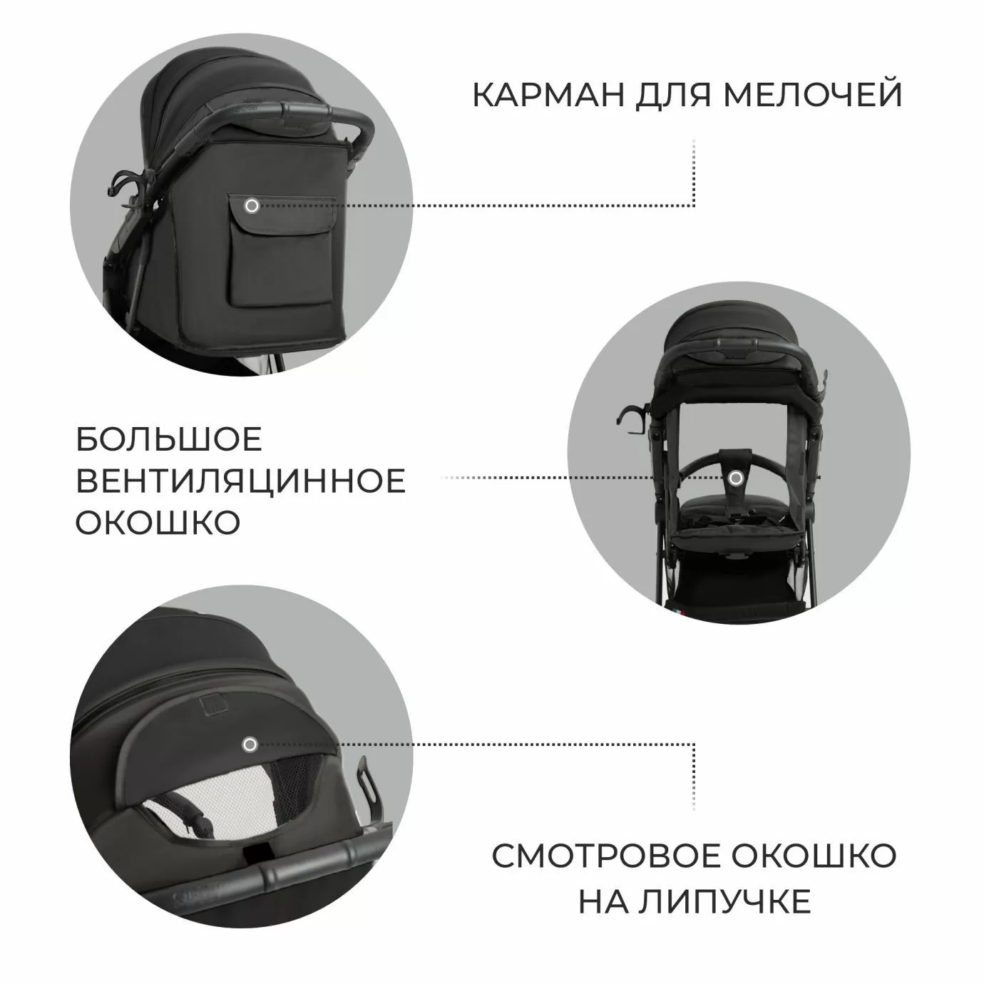Прогулочная коляска Egoista Black (Air)