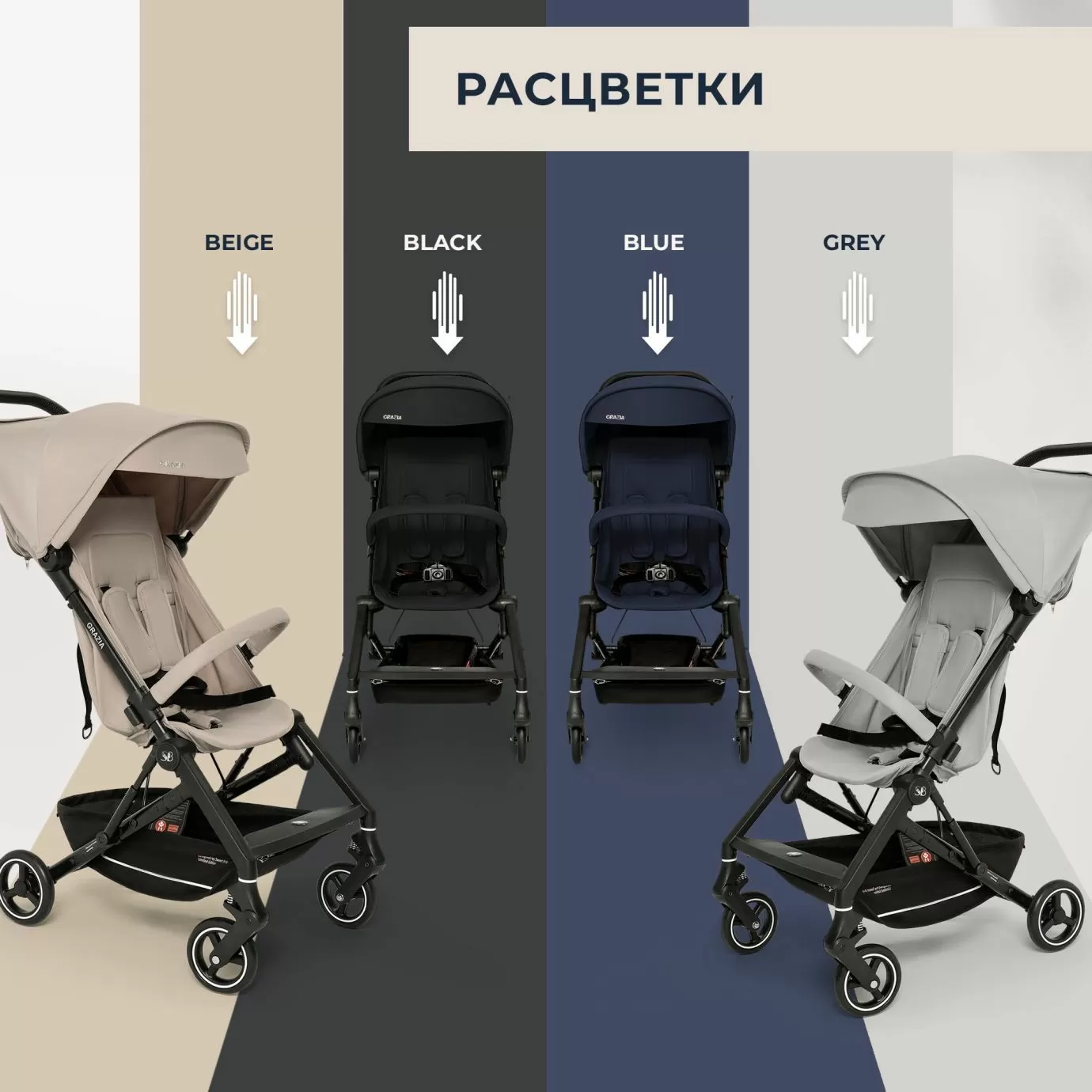 Прогулочная коляска Sweet Baby Grazia Beige