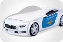 Кровать машина объемная (3d) EVO "БМВ" полиция