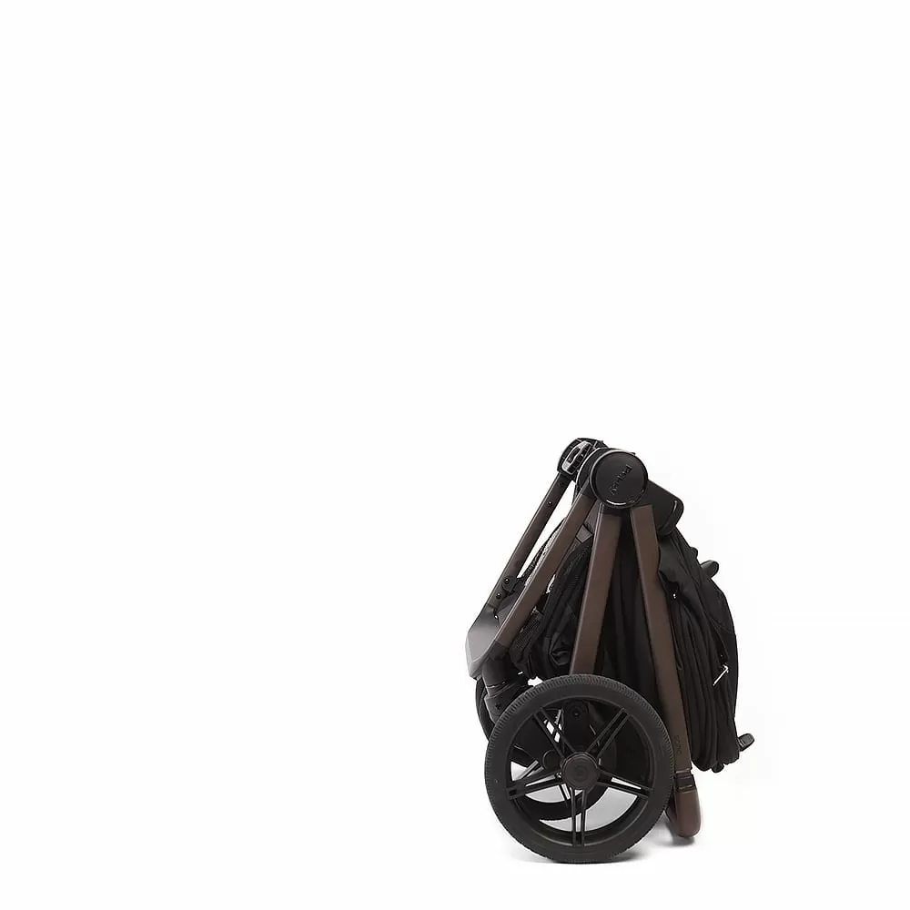 Коляска 2в1 Peppy Soho Black (рама шоколад)