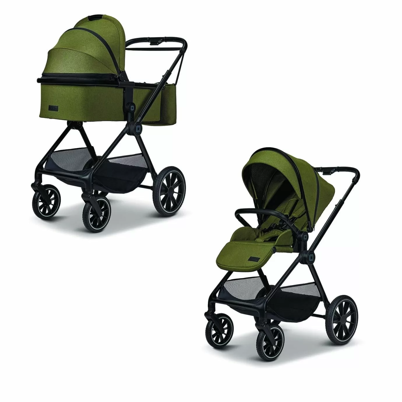 Коляска детская 2в1 Clicc moss/melange 2025