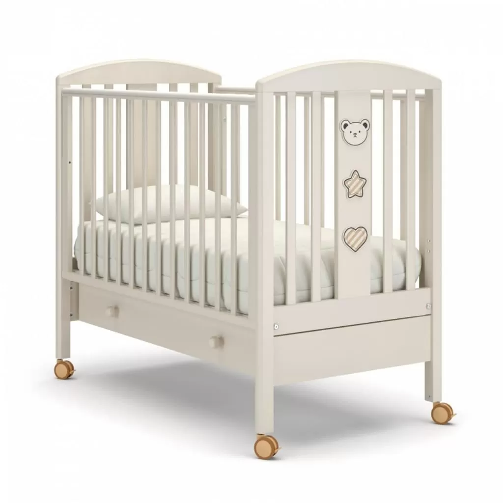 Детская кроватка на колесиках Гандылян Дени люкс (с ящиком)