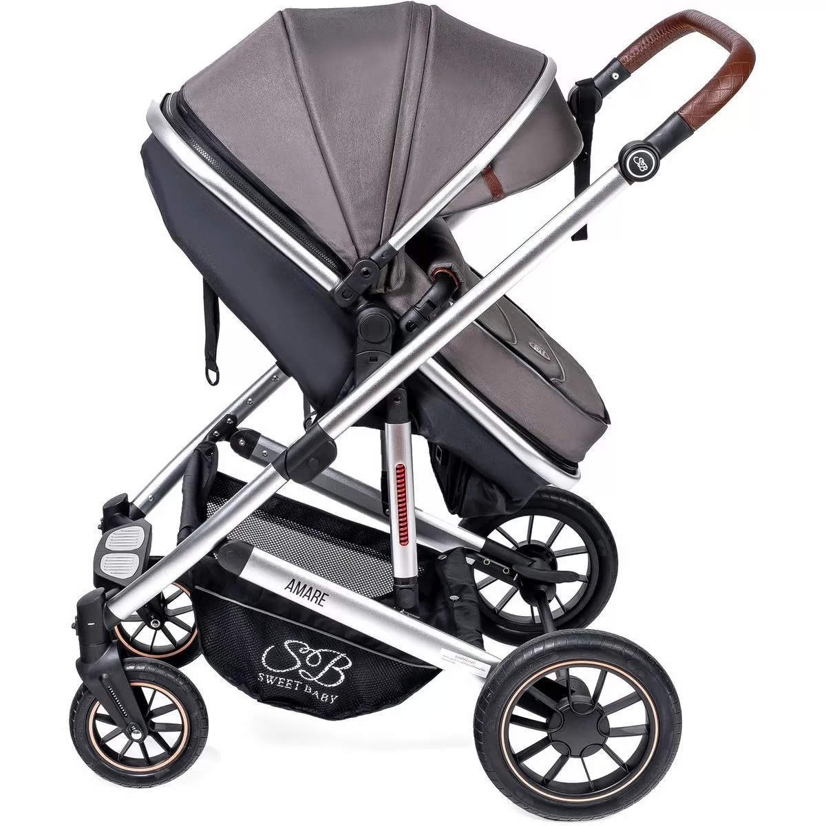 Коляска-трансформер Amare Brown