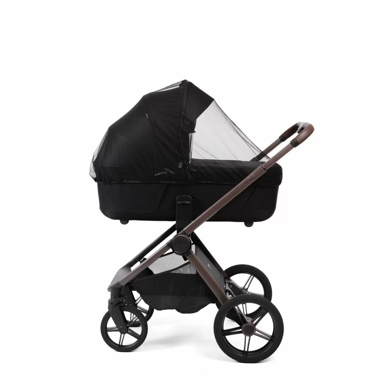 Коляска 2в1 Peppy Monaco Thermo Black (рама серо-коричневая)