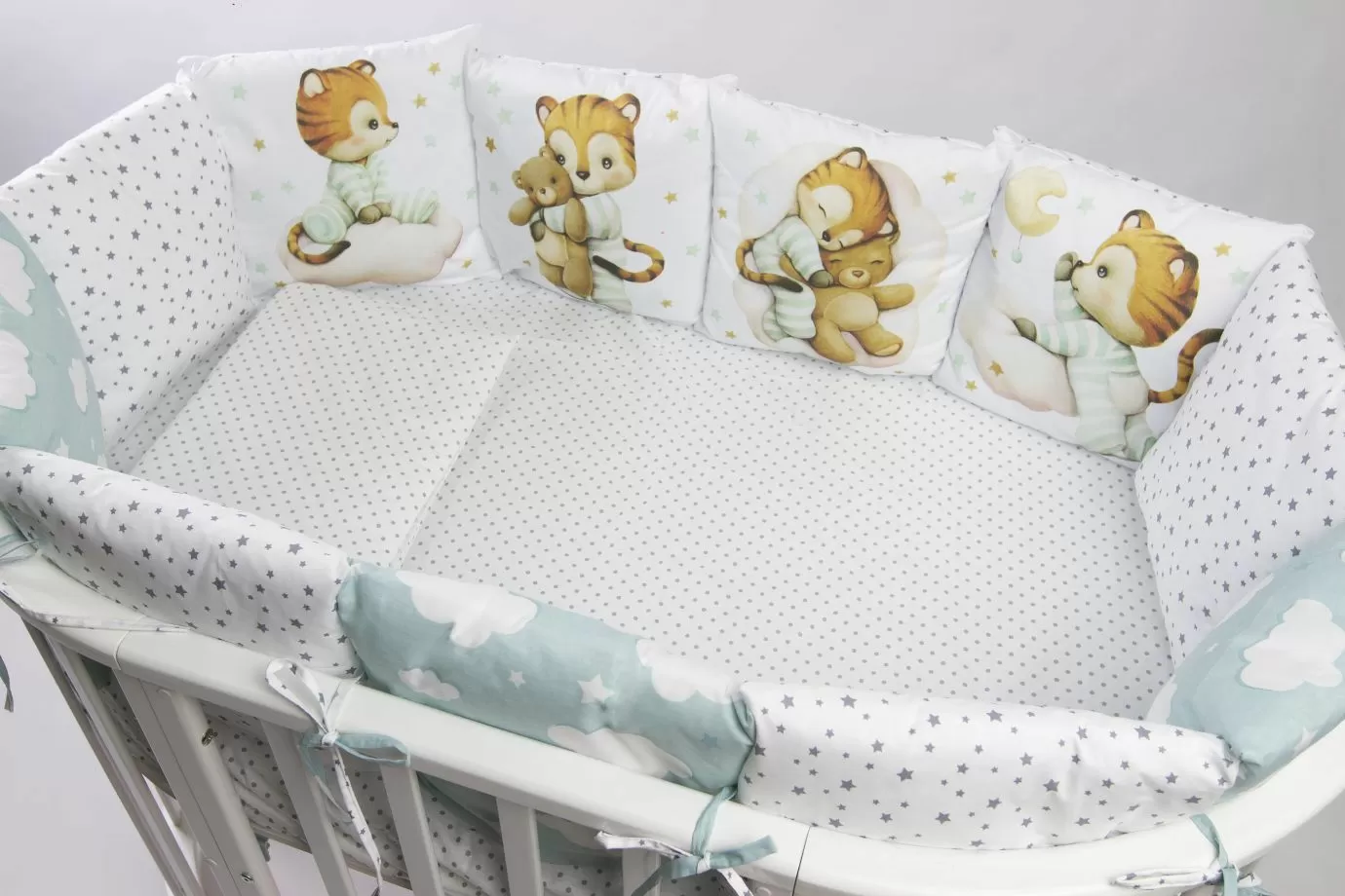 Комплект 17 предметов "тигренок мятный"