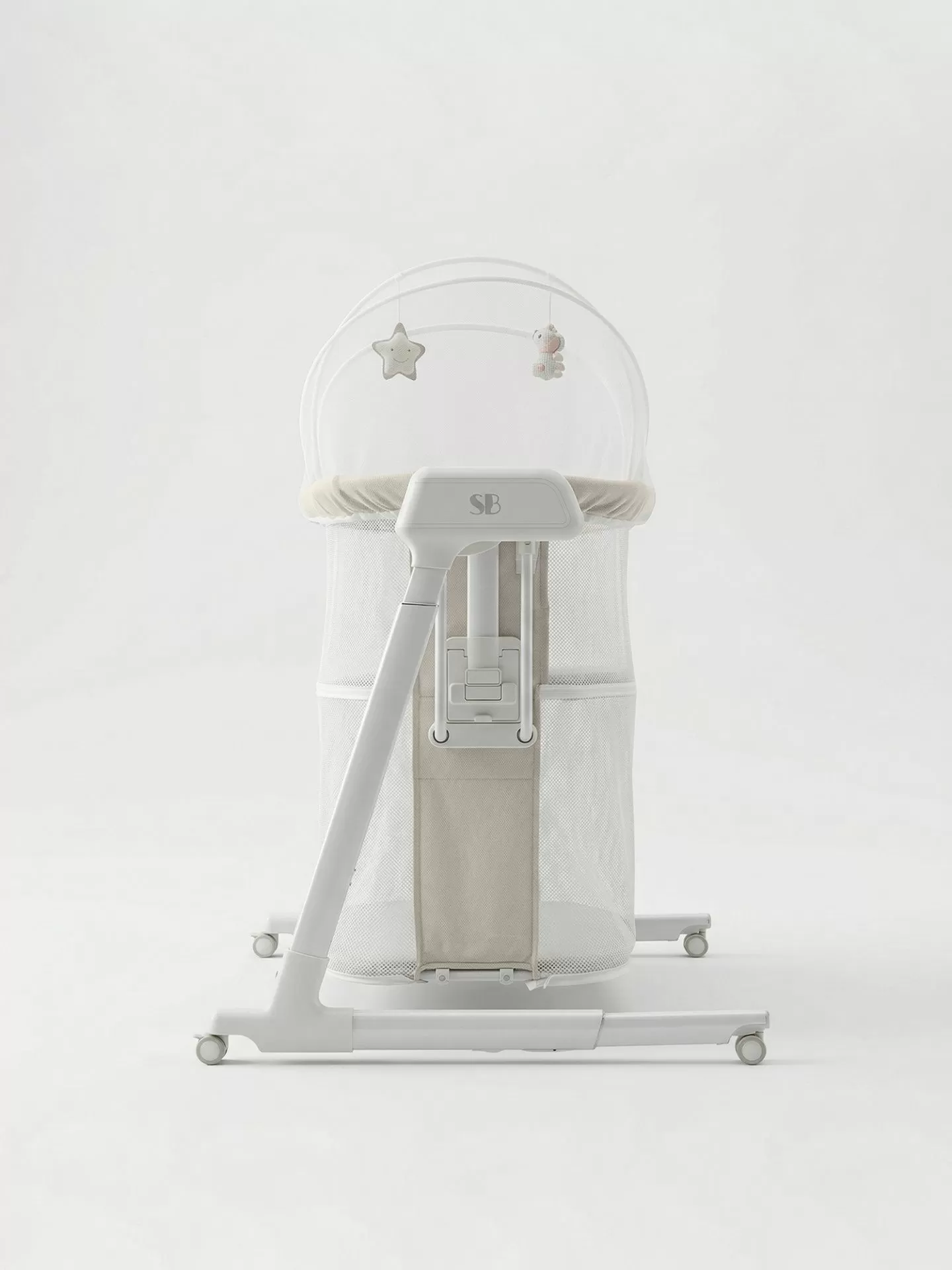 Колыбель приставная Sweet Baby Comfort белая/ бежевая