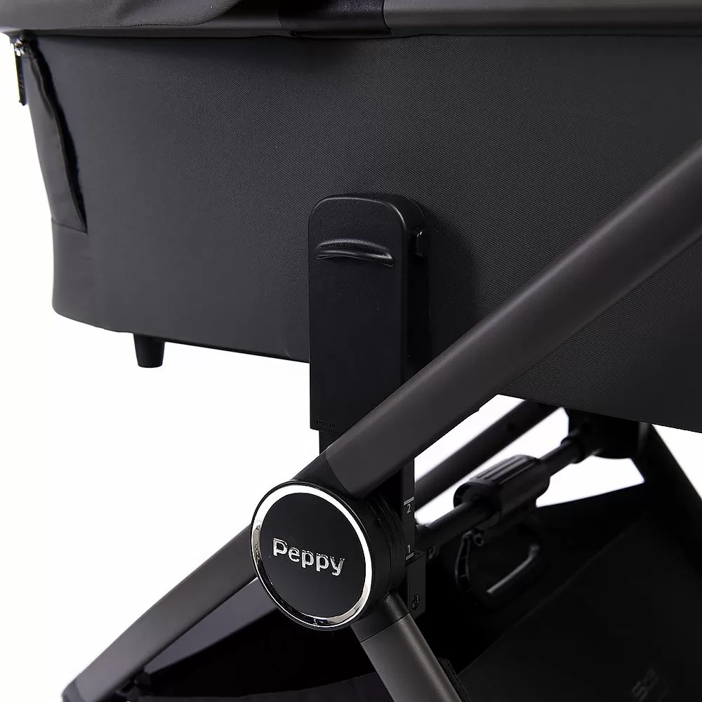 Коляска детская Peppy Monaco рама серая