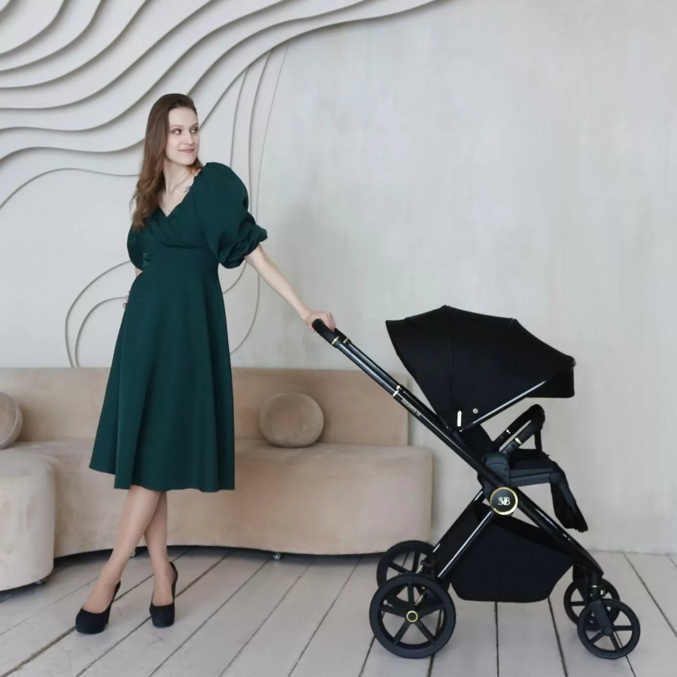 Прогулочная коляска Elegante GL Black