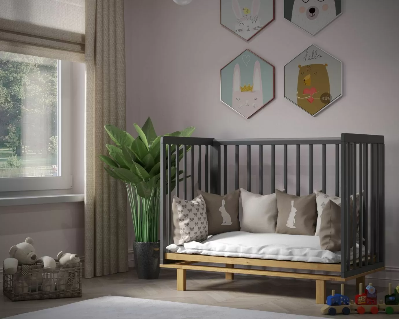 Детская кровать Папи на ножках