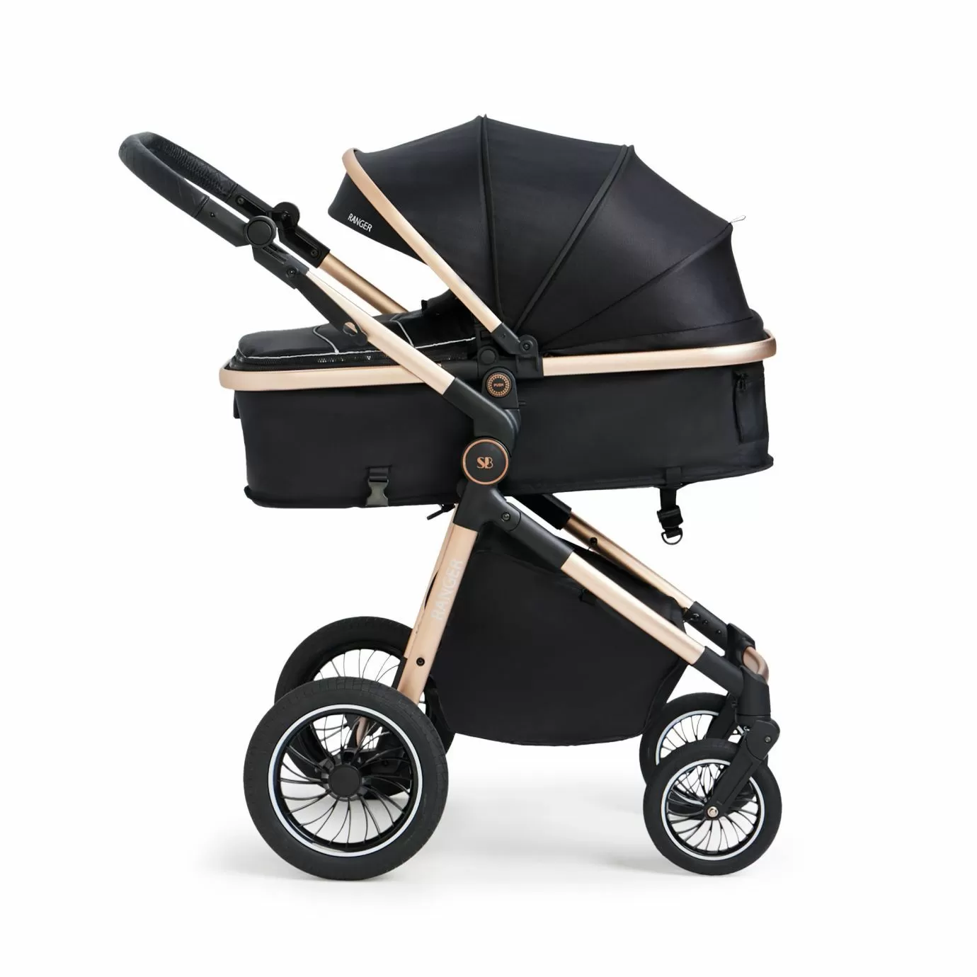 Коляска-трансформер 2в1 Ranger Black Gold