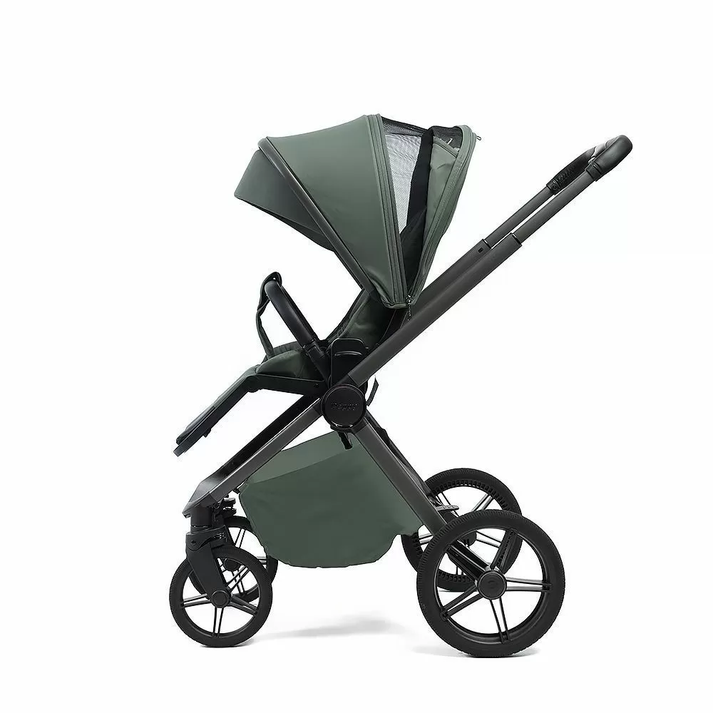 Коляска 2в1 Peppy Monaco Plus Oliva Green (рама серая)