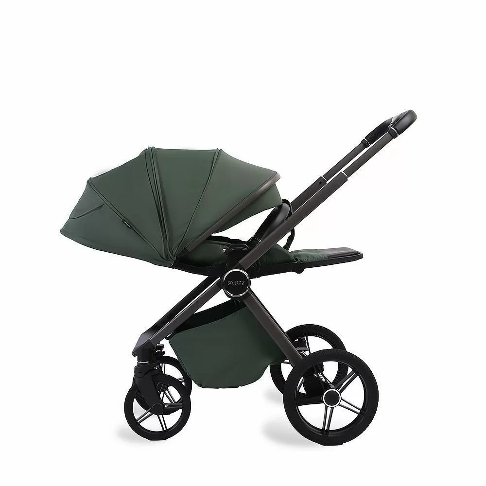 Коляска 2в1 Peppy Monaco Plus Oliva Green (рама серая)