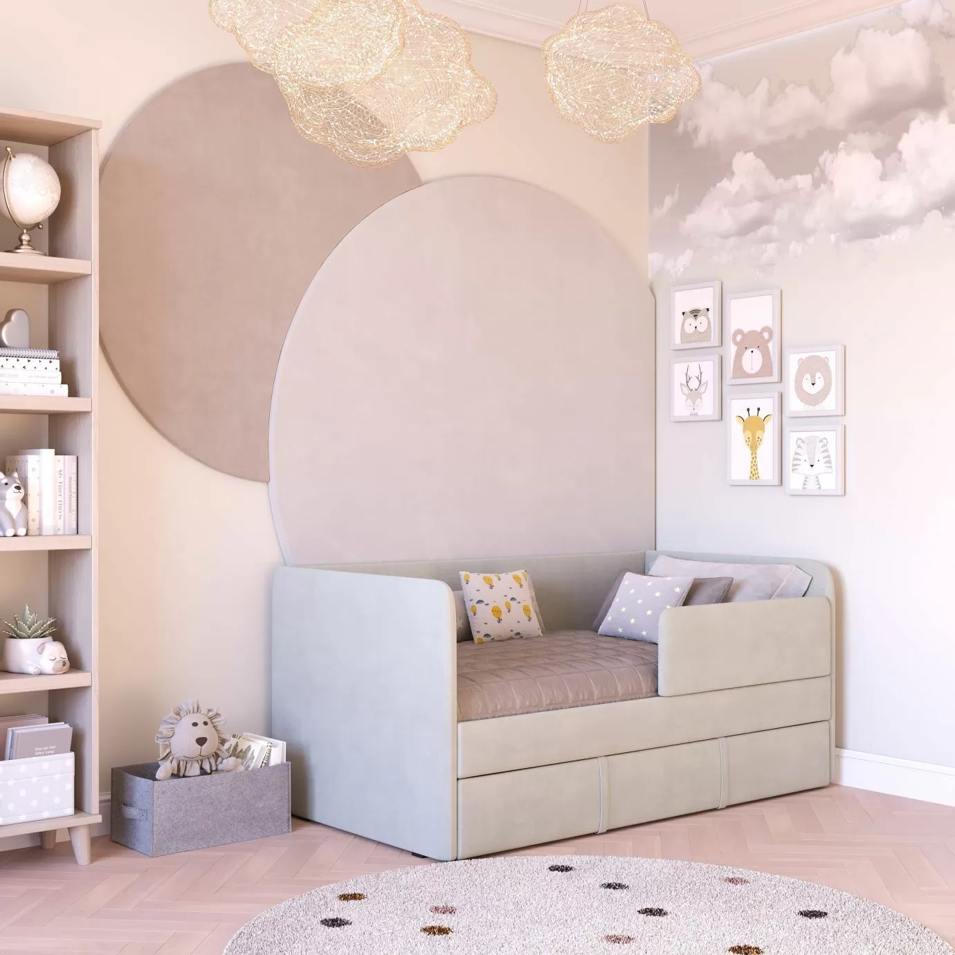 Кроватка мягкая Наоми+