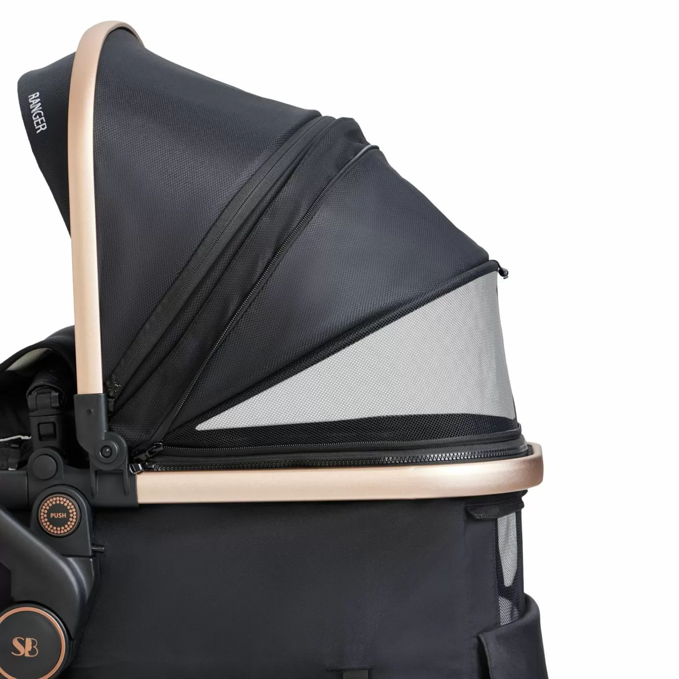 Коляска-трансформер 2в1 Ranger Black Gold