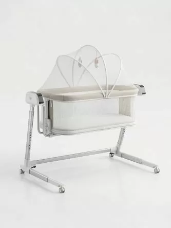 Колыбель приставная Sweet Baby Comfort белая/ бежевая
