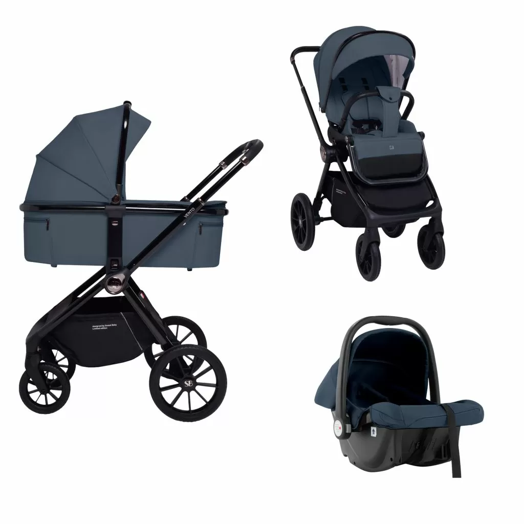 Коляска 3в1 Sweet Baby Vento Blue