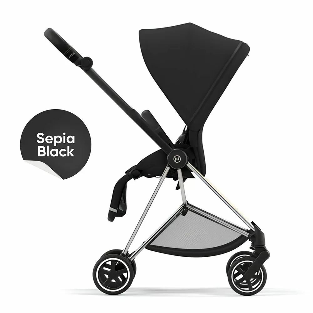 Cybex Mios III Прогулочная коляска, шасси Chrome, Sepia Black