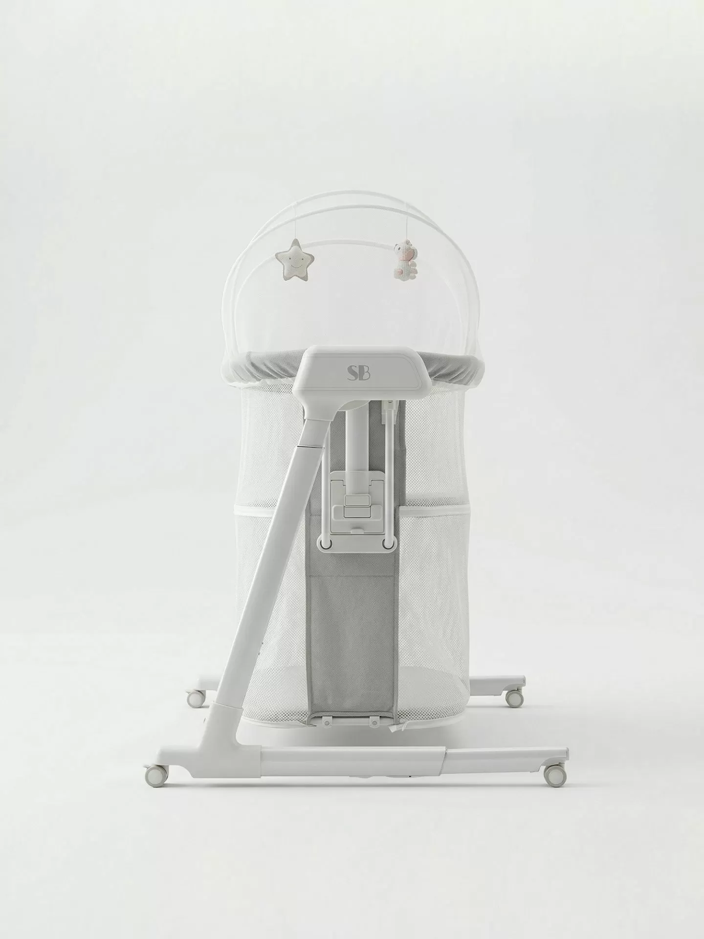 Колыбель приставная Sweet Baby Comfort белая/серая