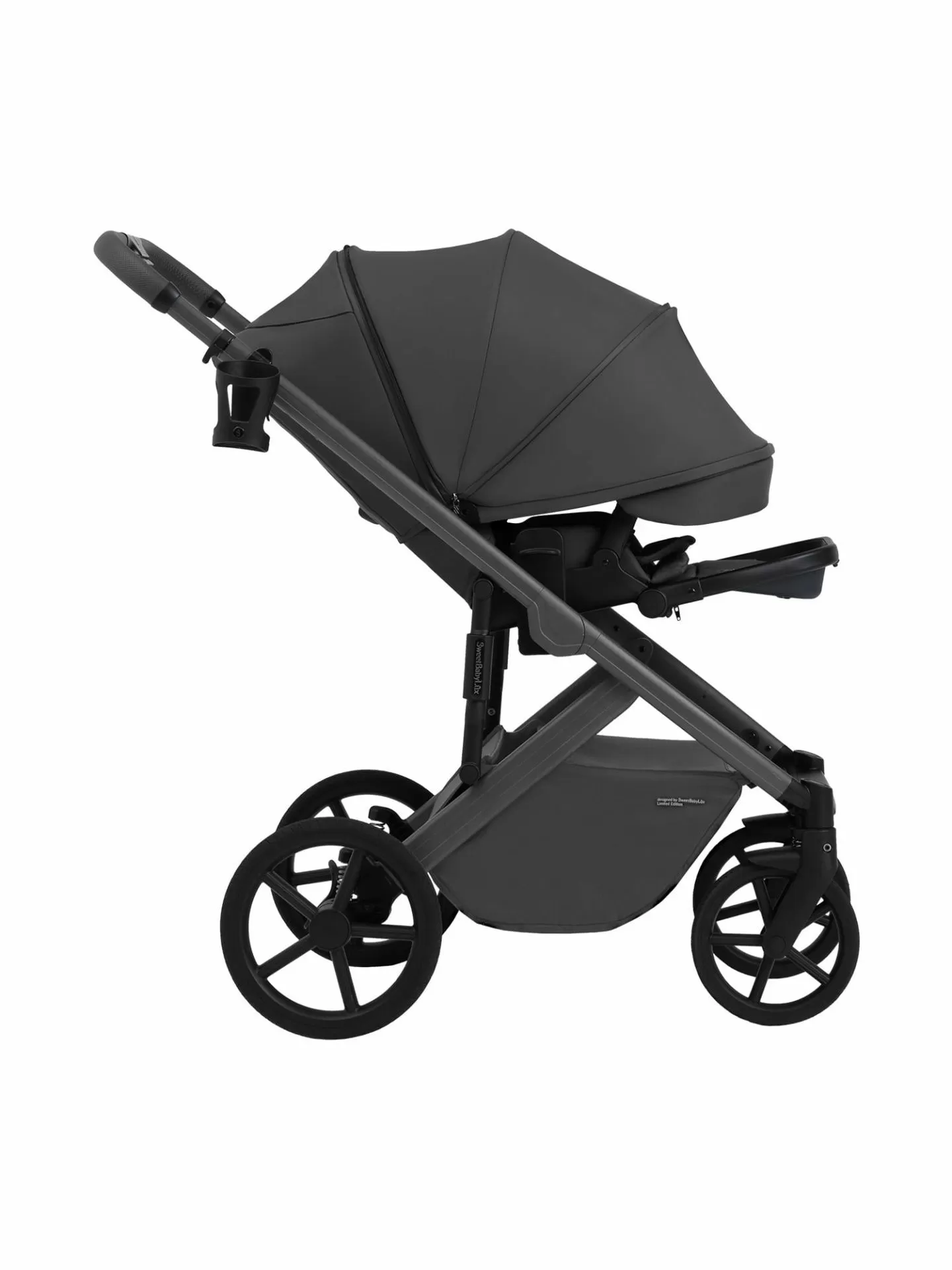 Коляска 2в1 SBL Dolce Dark Grey