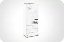 Шкаф Q-bix 33 МЕРСЕДЕС белый