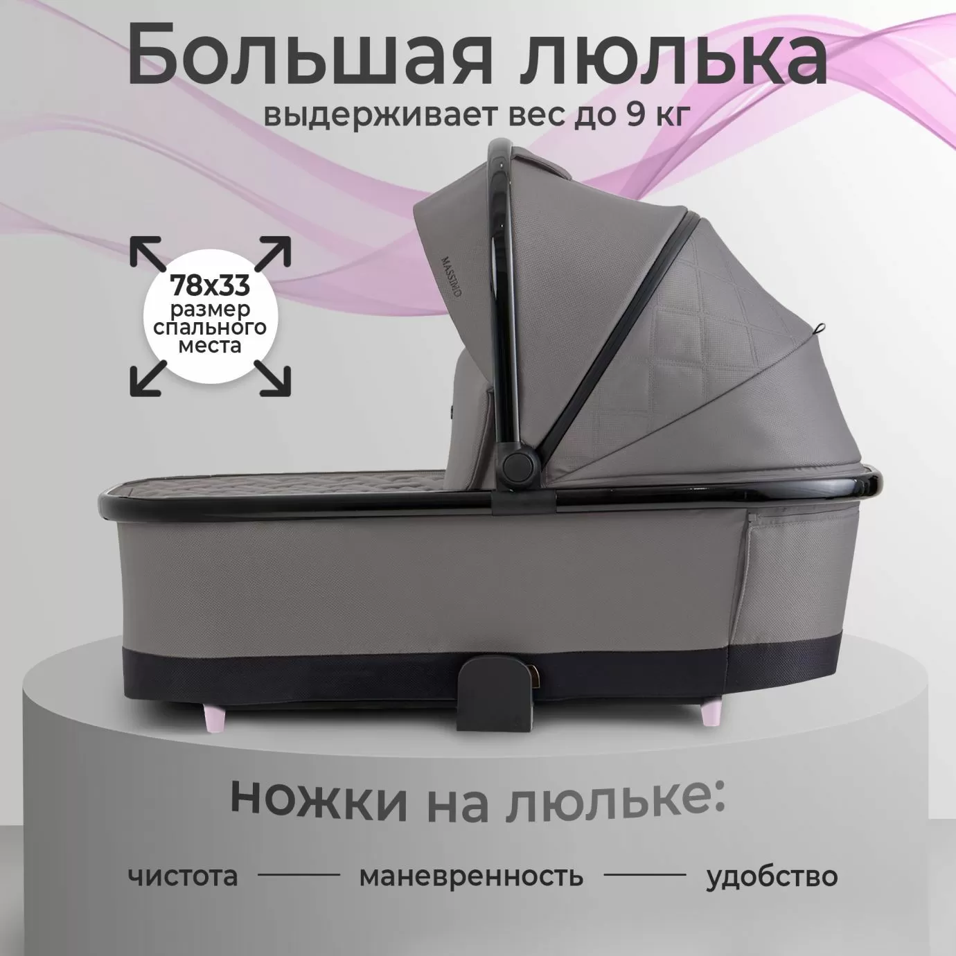 Коляска SBL Massimo Grey